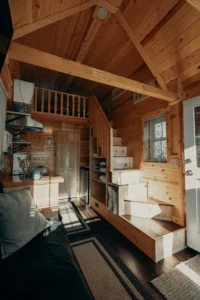image of a cabin made of wood