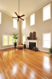 image of hardwood floor in a modern living room